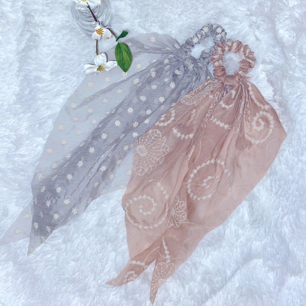 aerie | 2 ct hair scarf scrunchies · · · osfa nwot